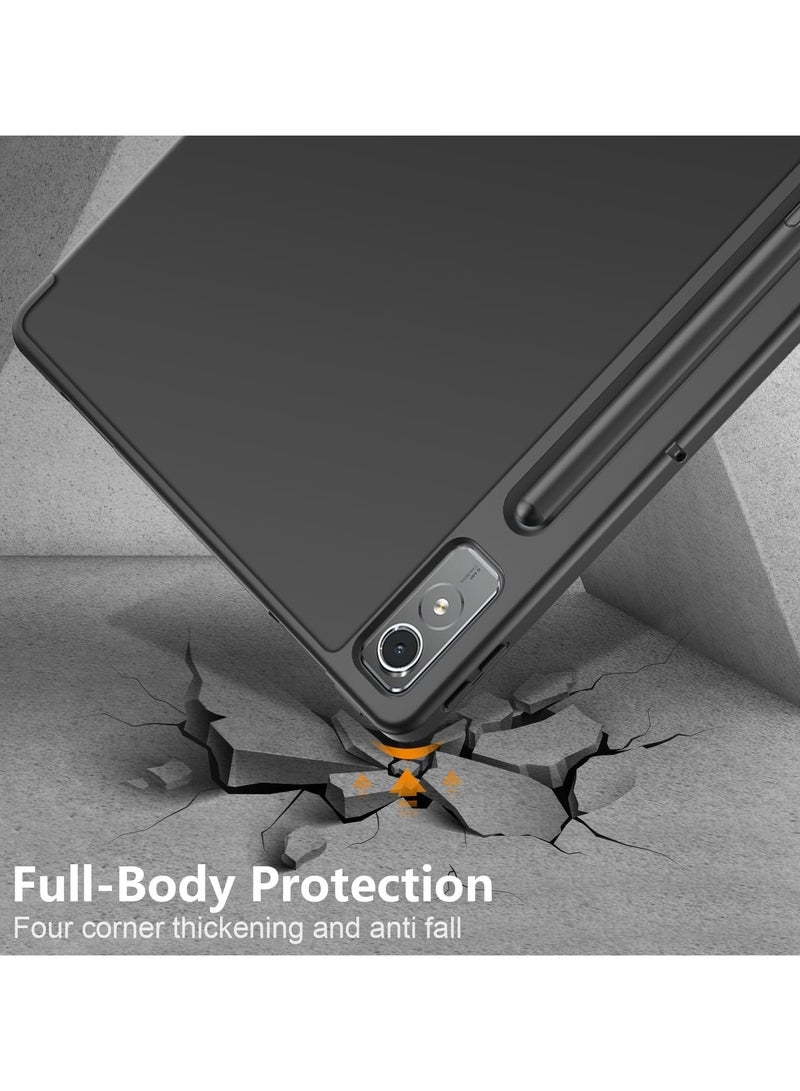 Smart Case Compatible with Lenovo Tab P12/Tab Pad Pro 12.7 Inch Tablet Case, Shockproof Soft TPU Case with Automatic Wake/sleep Magnetic Protection Tablet Cover - Image 5